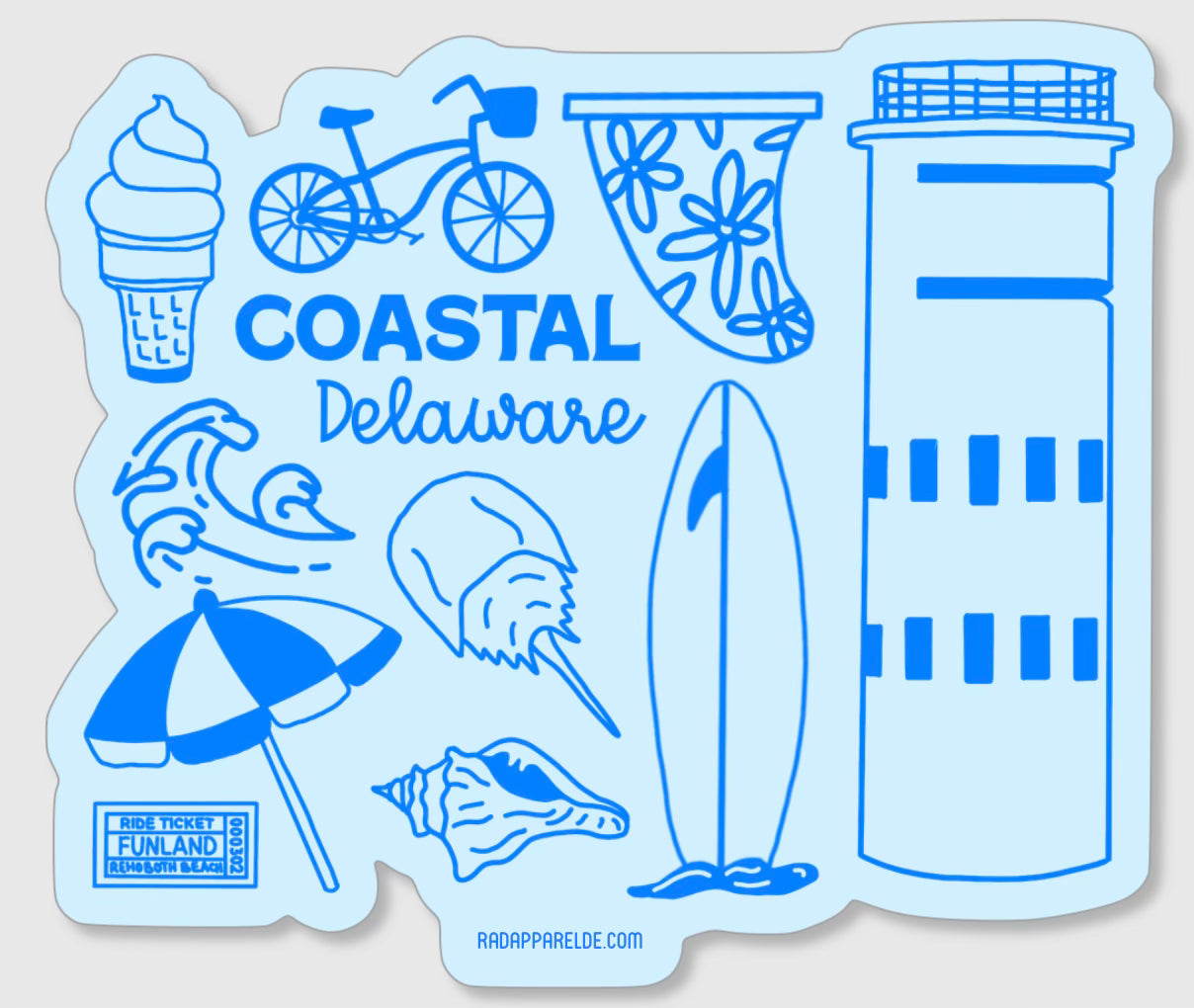 Coastal Delaware Sticker