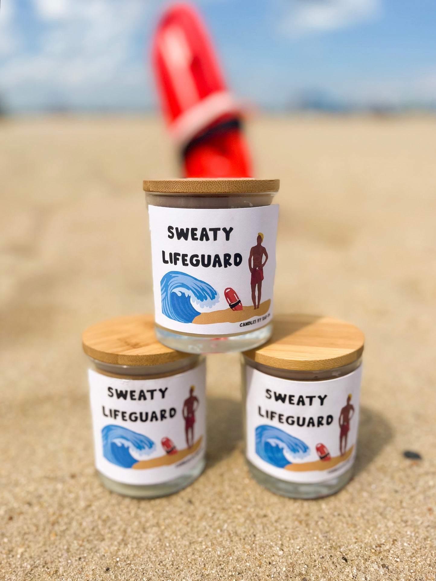 The "Sweaty Lifeguard" Soy Candle