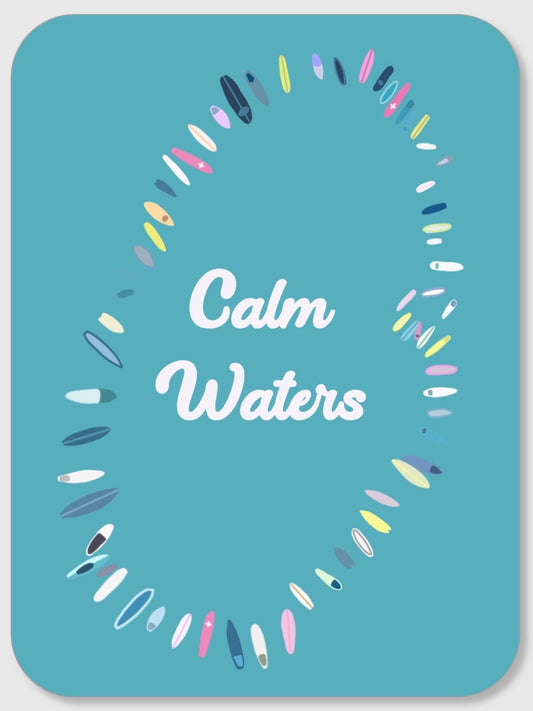 "Calm Waters" Sticker